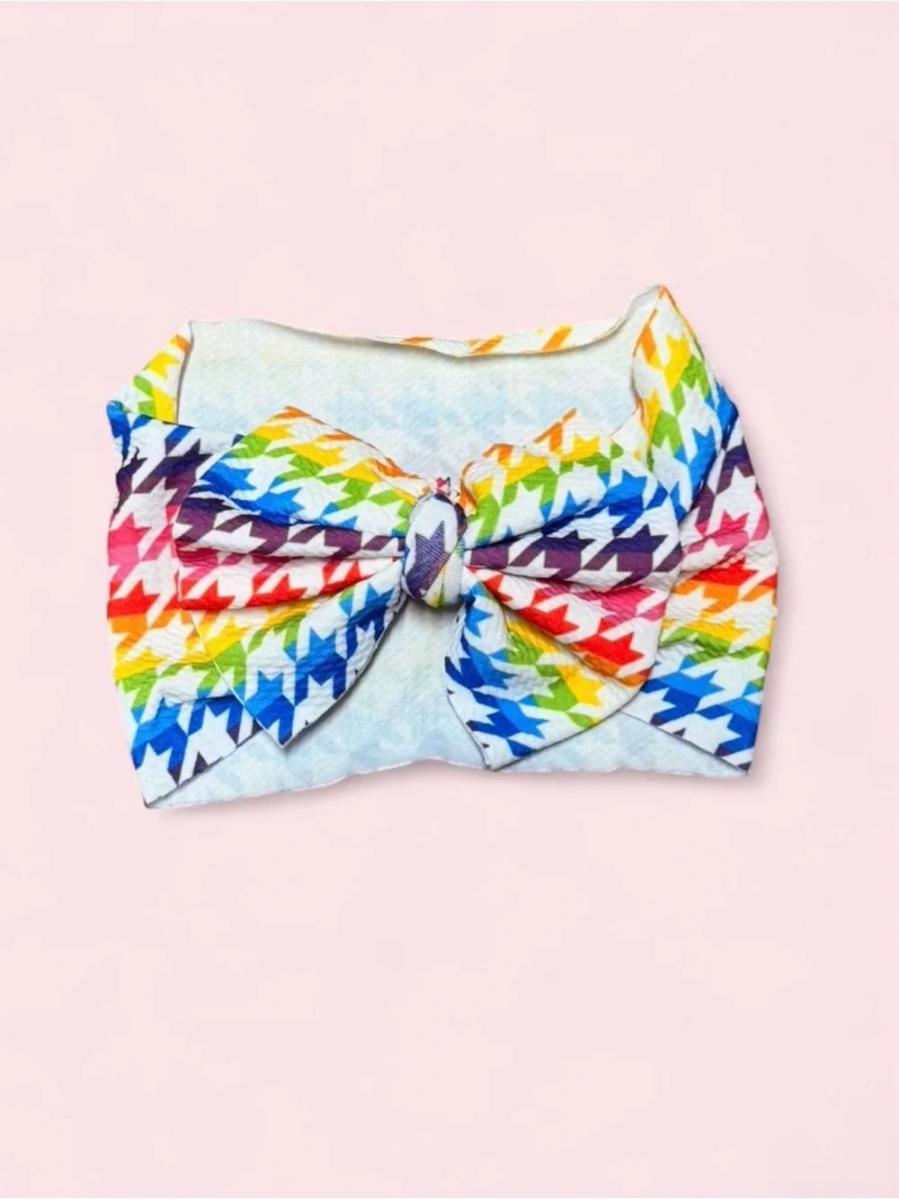 Little Bum Bums Bamboo Rainbow Houndstooth Newborn Gift NWT Zippy Blanket Bow